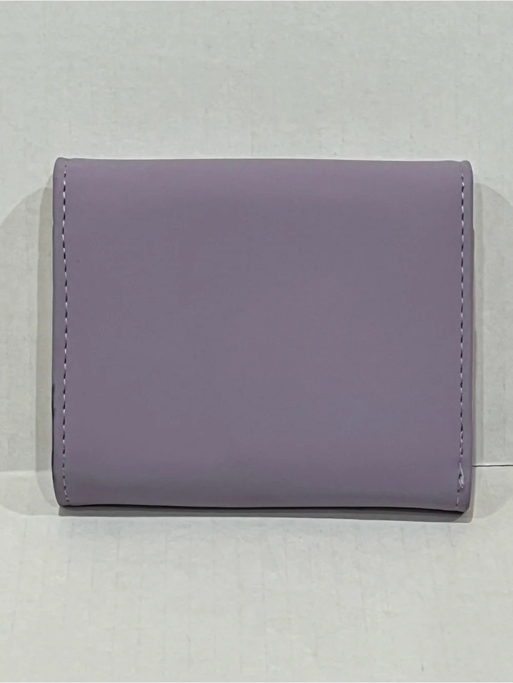 Roulens Lavender Purple RFID Blocking PU Leather Leaf Pendant Card Holder Wallet